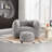 ean Bag Chair with Ottoman-1227826448