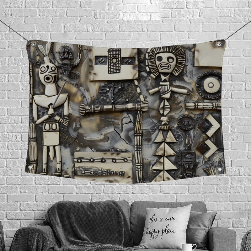 Tapisserie en microfibre, H 68 po x l 80 po