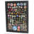 Large 19"X 14" Pin Display Case Medal Shadow Box With 98% UV Protection For Military Medals, Beach Tags, Jewelry Pins, Pin Gift, Insignia Ribbons, Pin Collectibles Black Finish