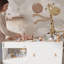 Commode à langer avec 4 tiroirs et tablette de rangement Modern Baby, organisateur de chambre de bébé avec plateau à langer amovible-1864334461