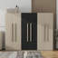 Rangement pour garde-robe en bois 6 portes pour la chambre à coucher, avec 2 tiroirs à l'intérieur