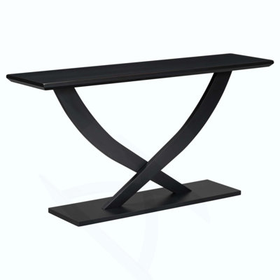 Modern Rustic Console Table With Cross-Leg Design,Sturdy Construction And Ample Surface Space,Perfect For Living Room Or Bedroom
