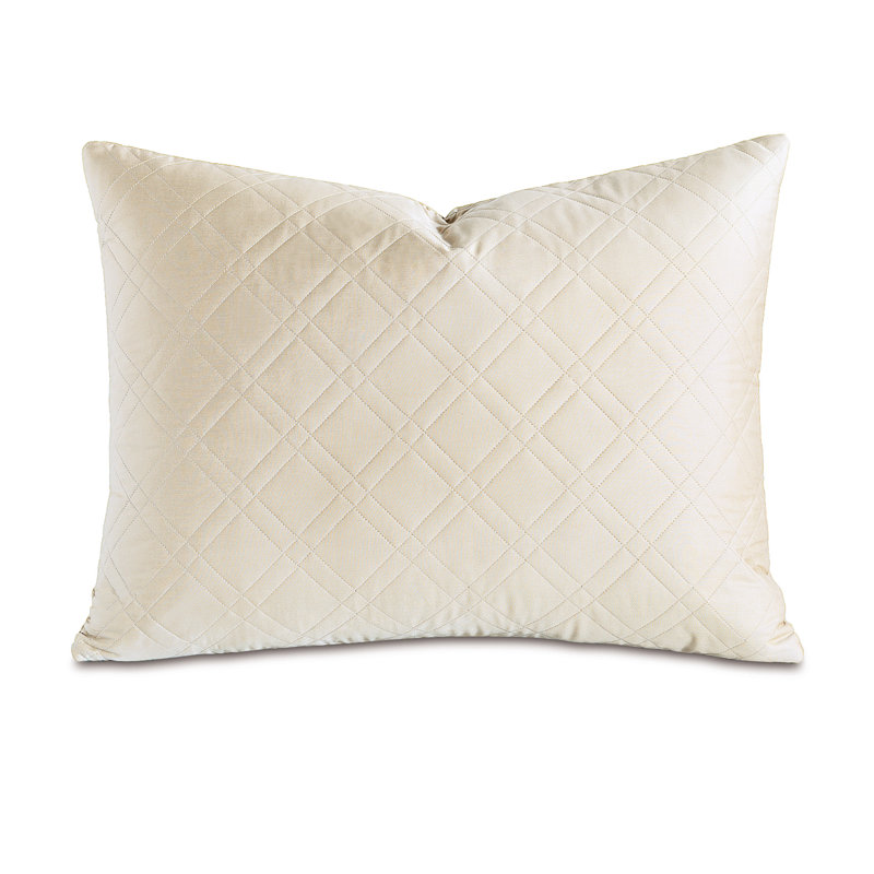 Coperta Cotton Pillow Sham, King, Ivory