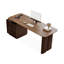 Bureau rectangulaire à 3 tiroirs en bois manufacturé brun noisette + brun-1541424053-1541424054