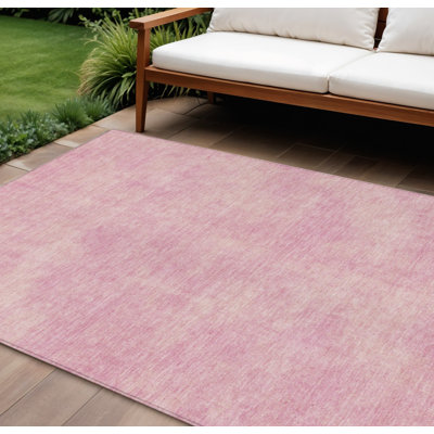 Tapis intérieur lavable rose 9 'X 12'
