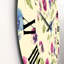 Pensée rose et bleue I - Horloge murale traditionnelle-60281098