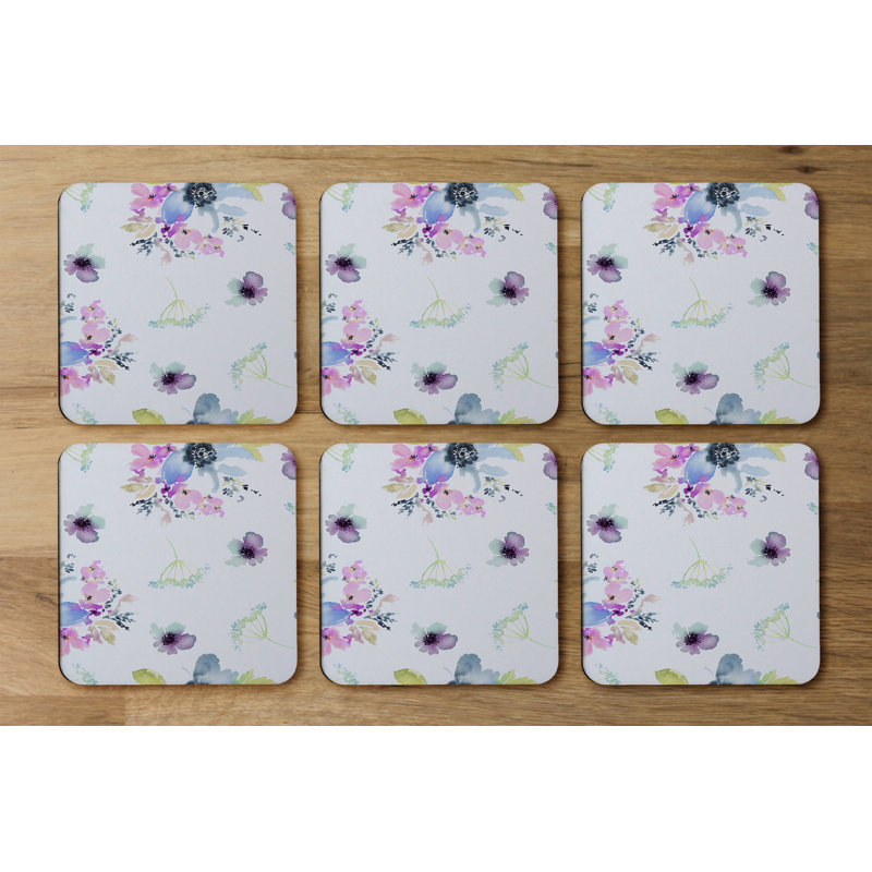 Square 6 Piece Coaster Set