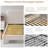 Reigen Curved Headboard Upholstered Platform Bed With Soft Rounded Corners,Beige,Full-148850685-148940385