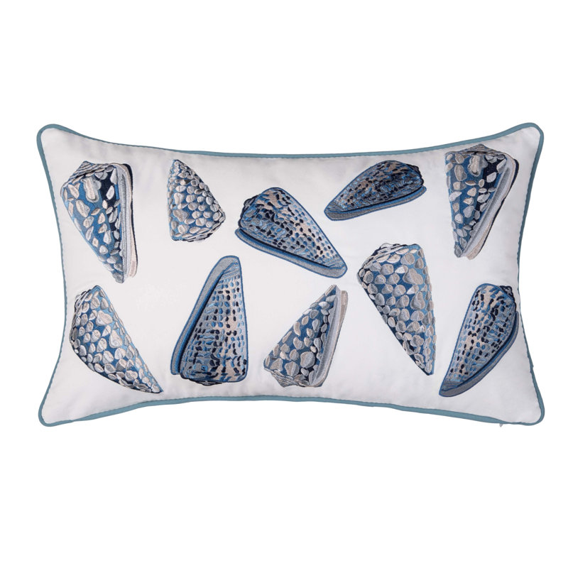 Coussin lombaire bleu royal Coneshells