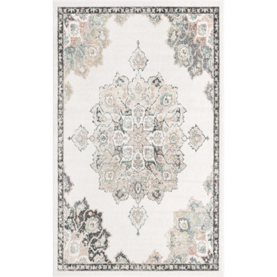 Tapis oriental ivoire