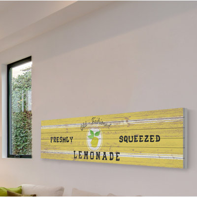 Limonade démodée-reproduction d’art sur bois