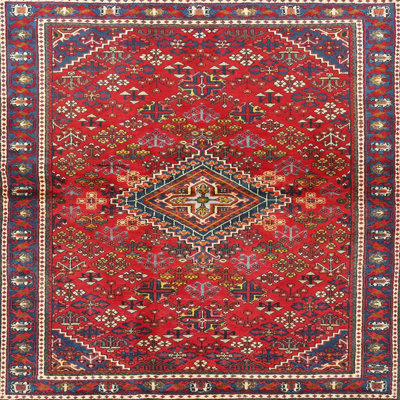 Tapis rouge à motif sud-ouest