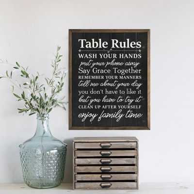 Table Rules