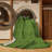 Machine Washable Solid Green Area Rug-1313031616