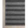 Charlie Striped Hand Loomed Polyester Indoor / Outdoor Area Rug in Black/Gray