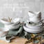 Service de table en porcelaine finie à la main 16 pièces Over & Back Coupe