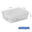 Wham Clip Rectangular Plastic Storage Boxes with Secure Clip Lock Lids Clear/Clear/Clear