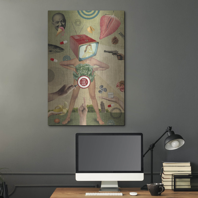 Trinx «Tamed» par Elo Marc, art mural en métal, 24 po x 36 po, H 36 po x l 24 po