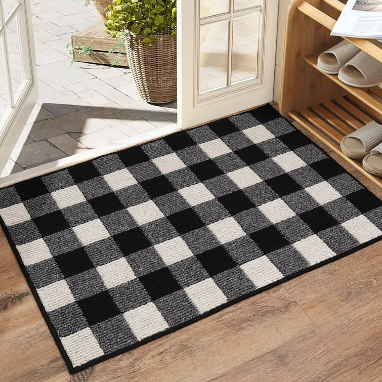 Christmas Door Mat Non-Slip and Washable Winter Doormat Indoor and Outdoor  for