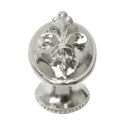 Charleston ovale bouton en platine