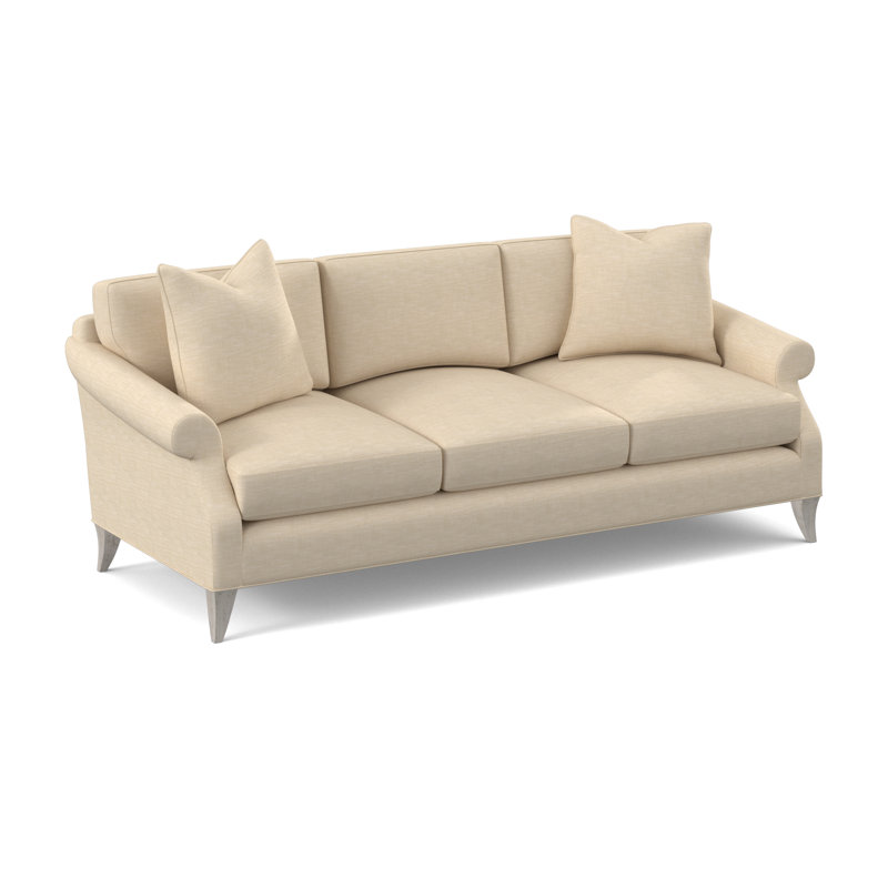 Turner Upholstered 86'' Sofa, Bisque, UV-Rollo Linen