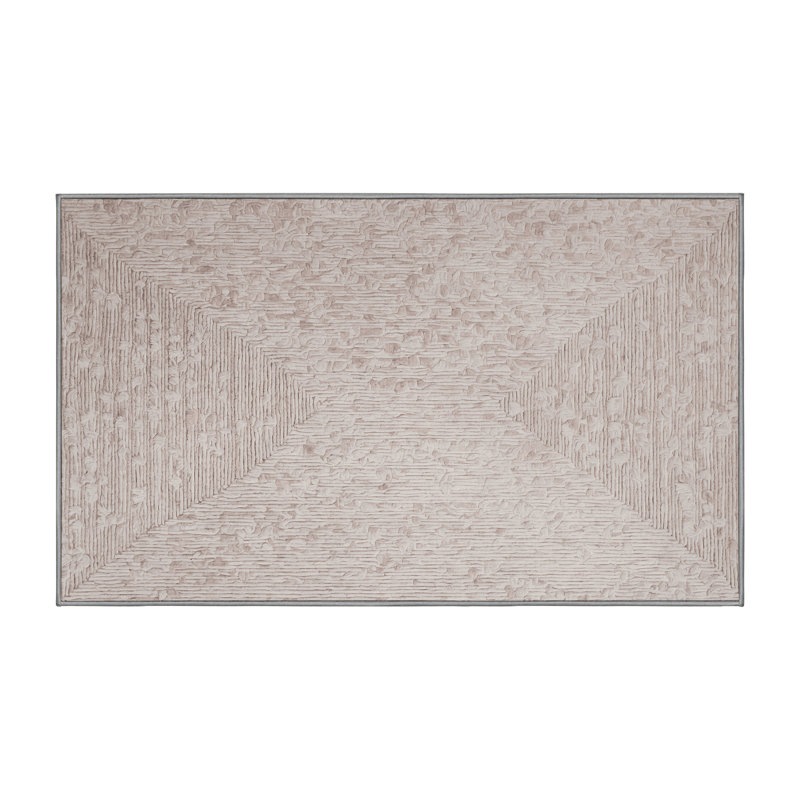 Machine Washable Gray Area Rug, Rectangle 8' x 12'