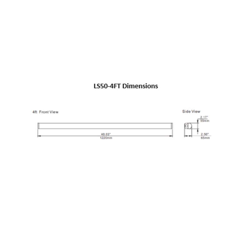 LED Slim Linear Strip 18W 0-10V Dimmable 3000/4000/5000K Adjustable, 26" H x 8" W x 7" D