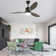 Asira 52" 3-Blade Reversible Wood Ceiling Fan with LED Lights and Remote 6-Speed