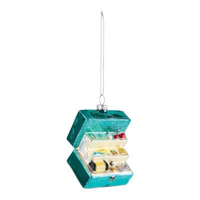 Glass Tackle Box Ornaments (Set of 12)