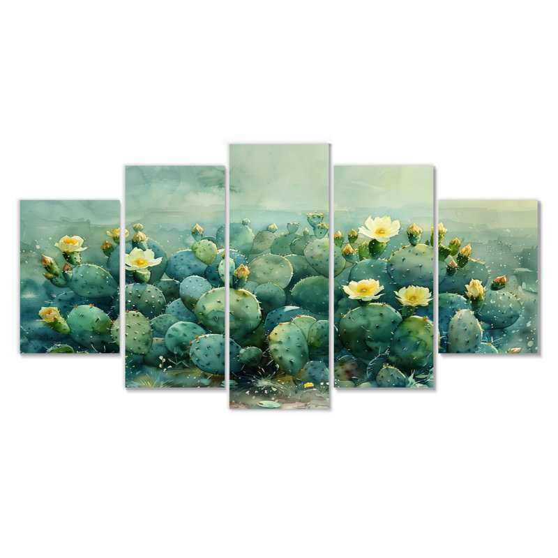 Maisy - ensemble d'art mural cactus floral