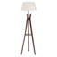 Lampe trépied Mid-Century en bambou avec plateau latéral-191374285