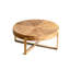 Table basse ronde en bois massif Retro