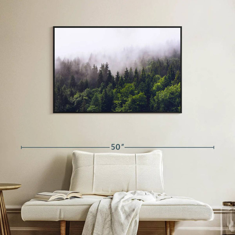 Misty Pine Forest, 27" H x 40" W