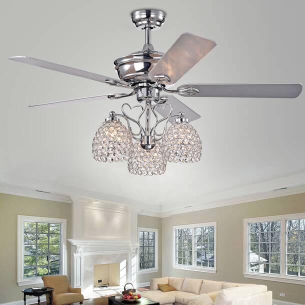 House of Hampton® Daugherty 52'' Ceiling Fan with Light Kit & Reviews ...