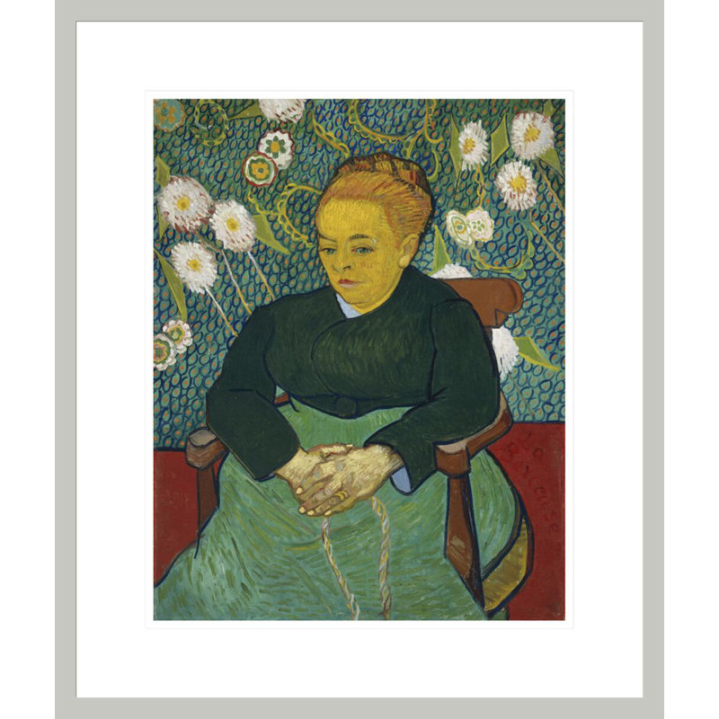Berceuse: madame Augustine Roulin berçant un berceau (La Berceuse) par Vincent van Gogh, impression giclée encadrée