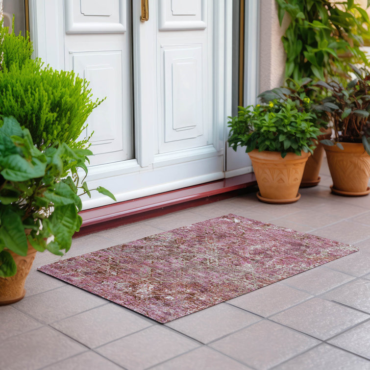  Mahaney Indoor/Outdoor Area Rug with Non-Slip Backing