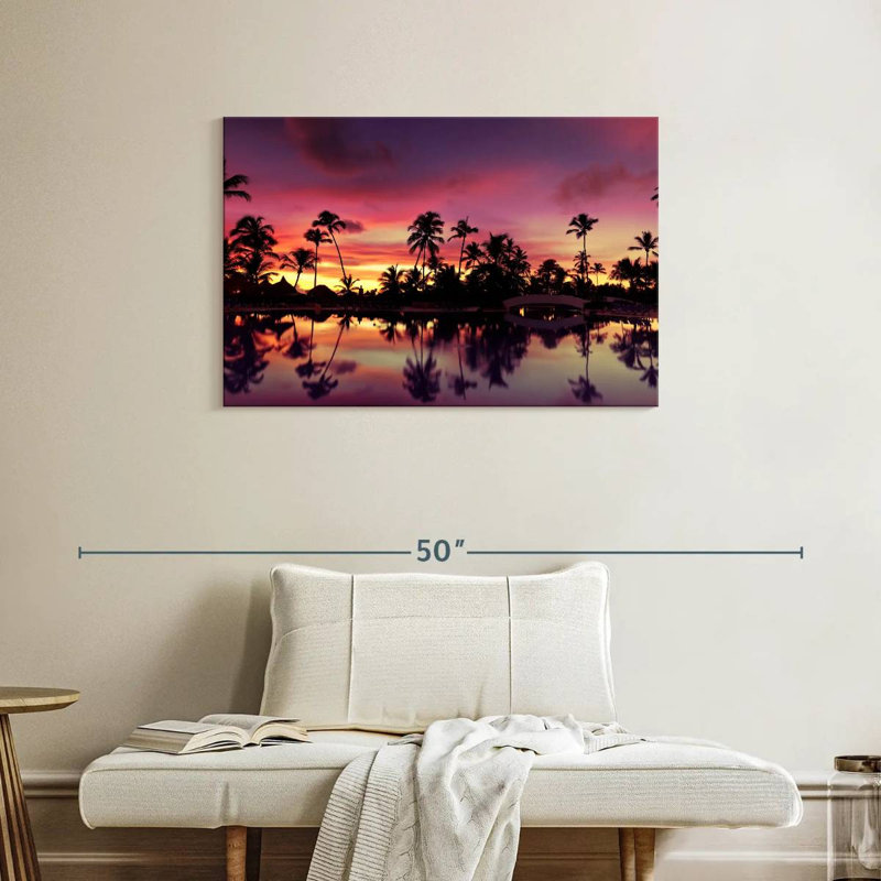 Coucher de soleil dominicain Gillard, H 24 po x l 36 po