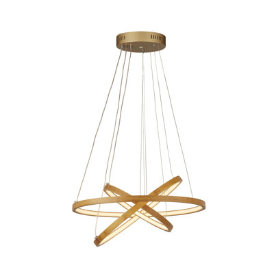 Ashvini 3 - Light Gold LED Simple Pendant