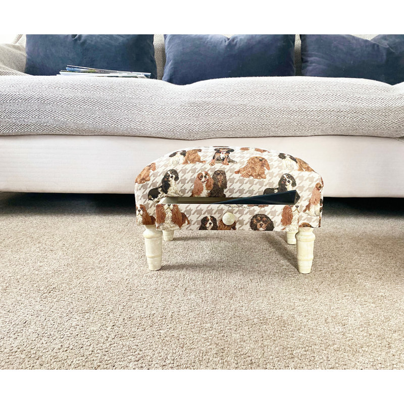 Solid + Manufactured Wood Accent Stool