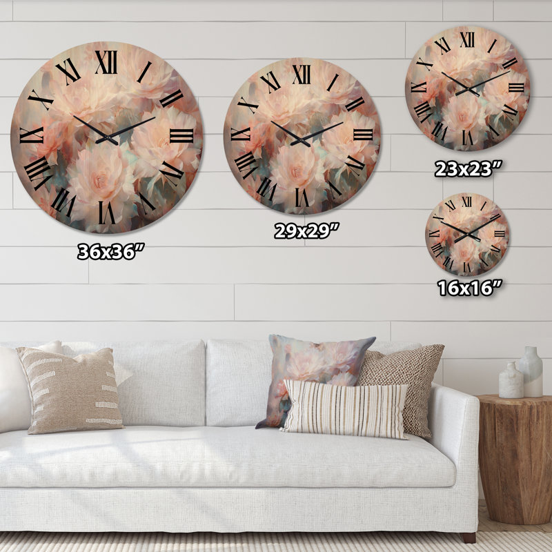 Horloge murale en bois massif Vasudha, Moyenne