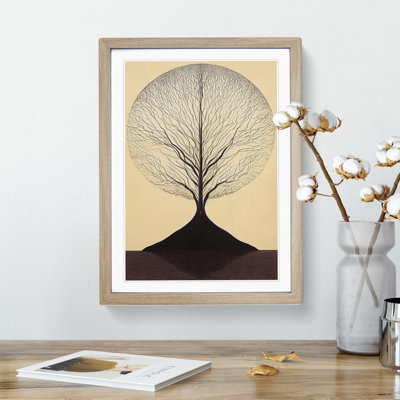 Antique Tree No.4 1 Piece Single Picture Frame Wall Art