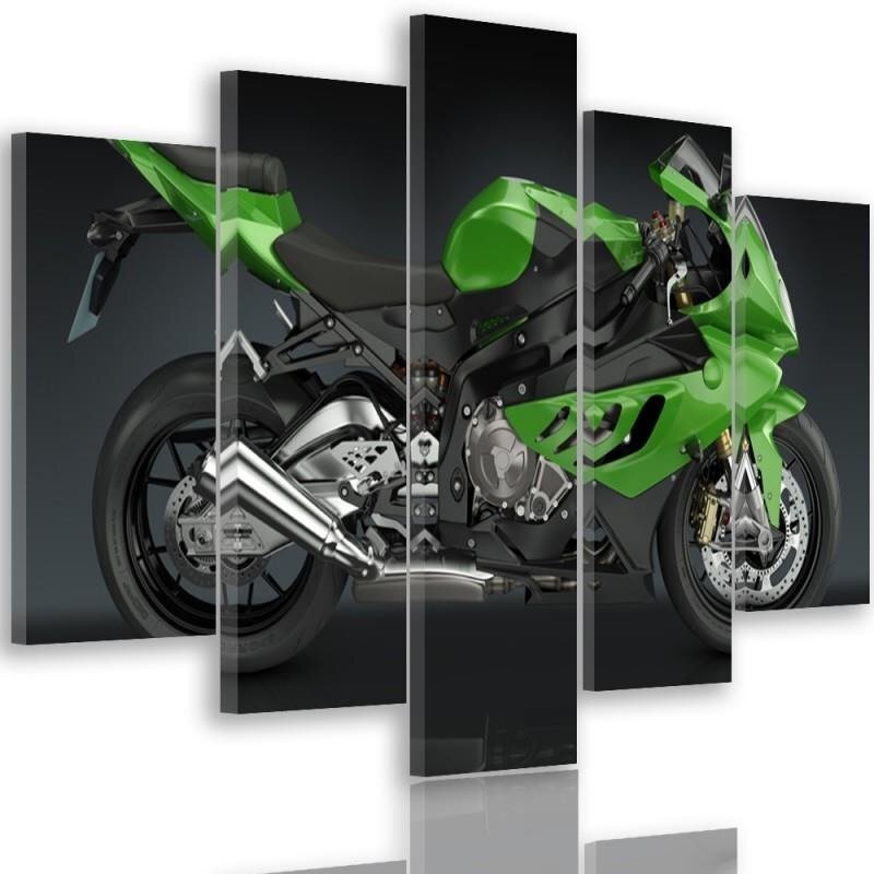 5-tlg. Fotodruck-Set Sport Bike