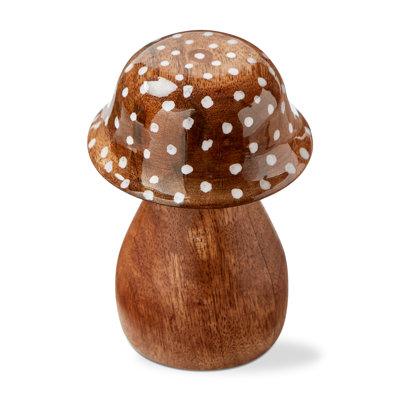 Dottie Mushroom Decorative Object Small Natural Enamel Mango Wood Everyday