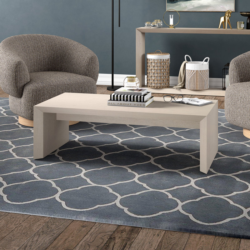 Oswin Rectangular Coffee Table, Alder White
