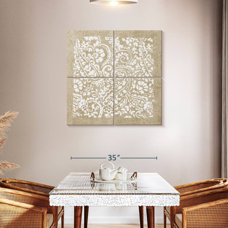 Kerner Venetian Lace I, 38" H x 38" W