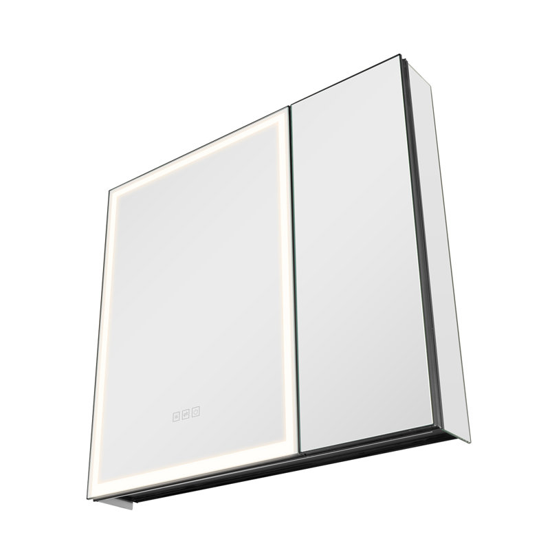 Miroir encastré avec miroir en verre trempé 30 po x 28 po HD