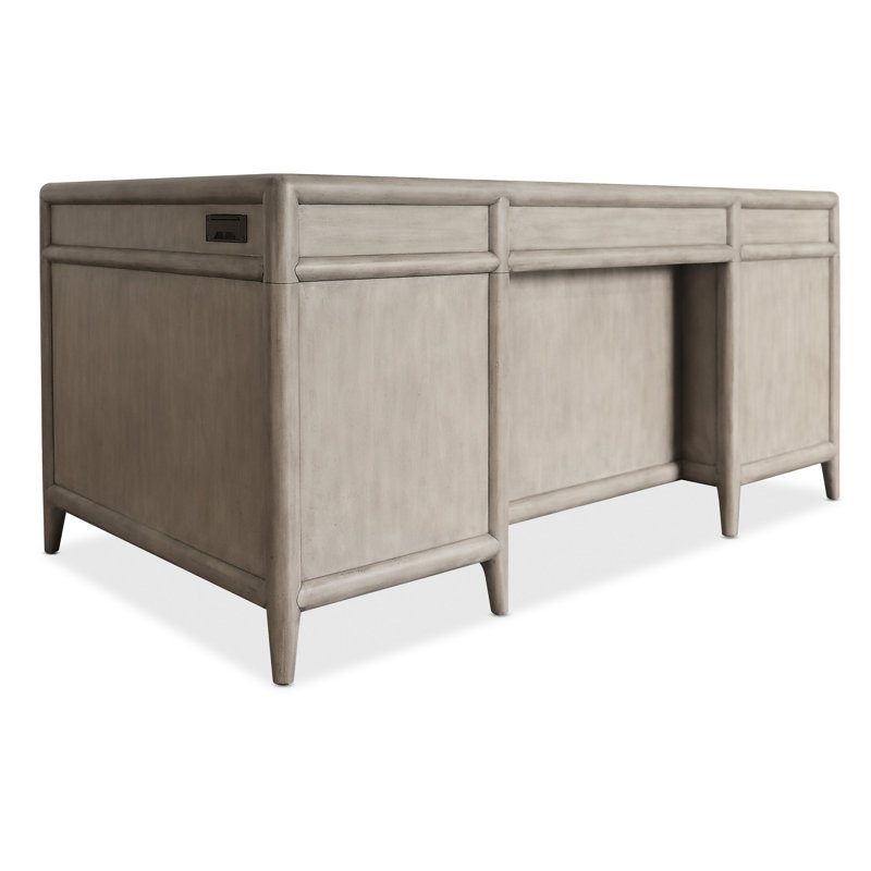 Burnham Solid Wood Executive Desk, 30.5" H x 64" W x 34" D