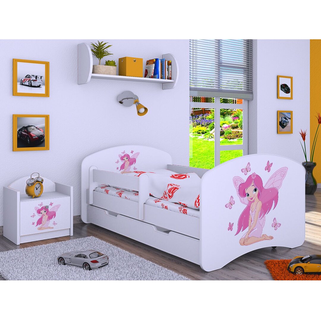 Kinderbett Danyale mit Schublade, 70 x 140 cm