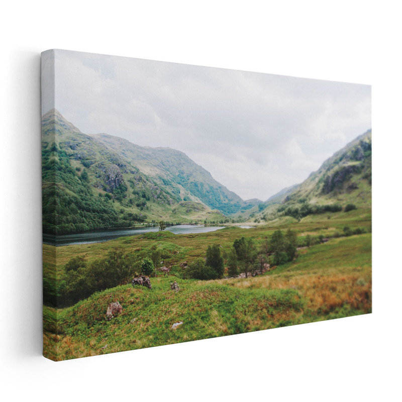 Highland Mountains - reproduction d'art sur toile, H 24 po x l 36 po