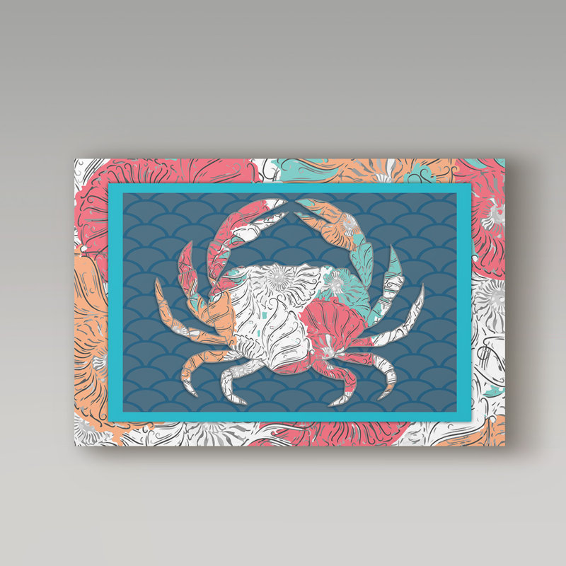 « frame crab crab », reproduction d’impression sur toile tendue, H 22 po x l 32 po x P 2 po